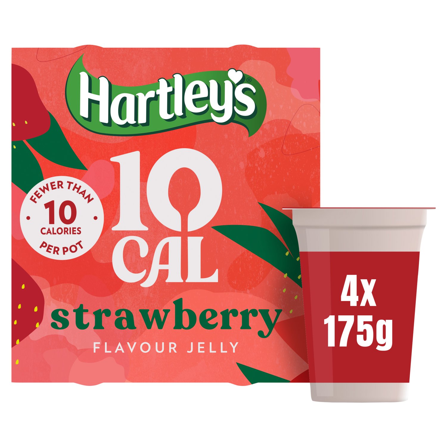 Hartley's 10 Cal Strawberry Jelly Pots 4 Pack (175 g)