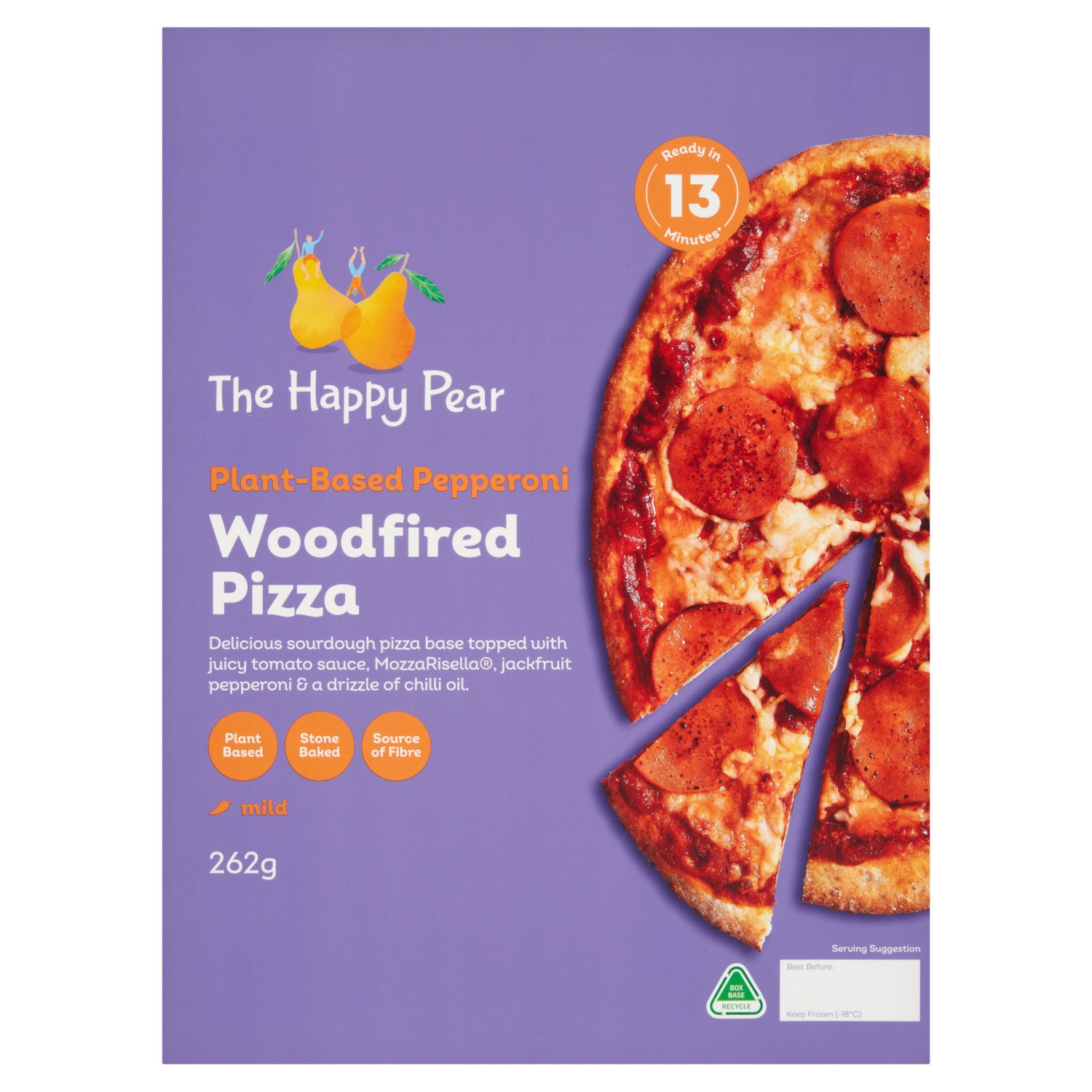 The Happy Pear Plant-Based Pepperoni Woodfired Pizza (262 g)