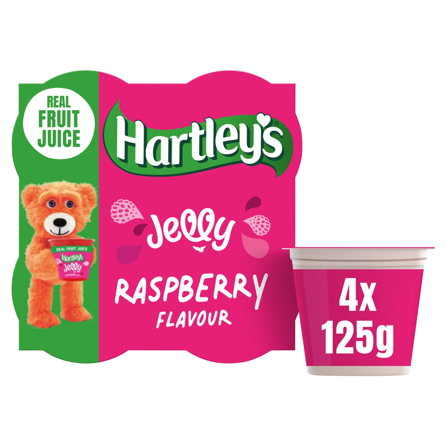 Hartley's Raspberry Jelly Pot 4 Pack (125 g)