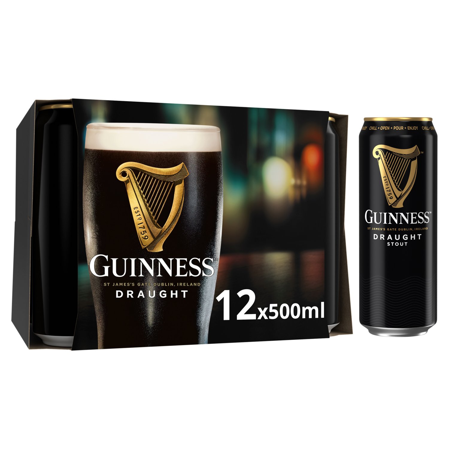 Guinness Can 12 Pack (500 ml)