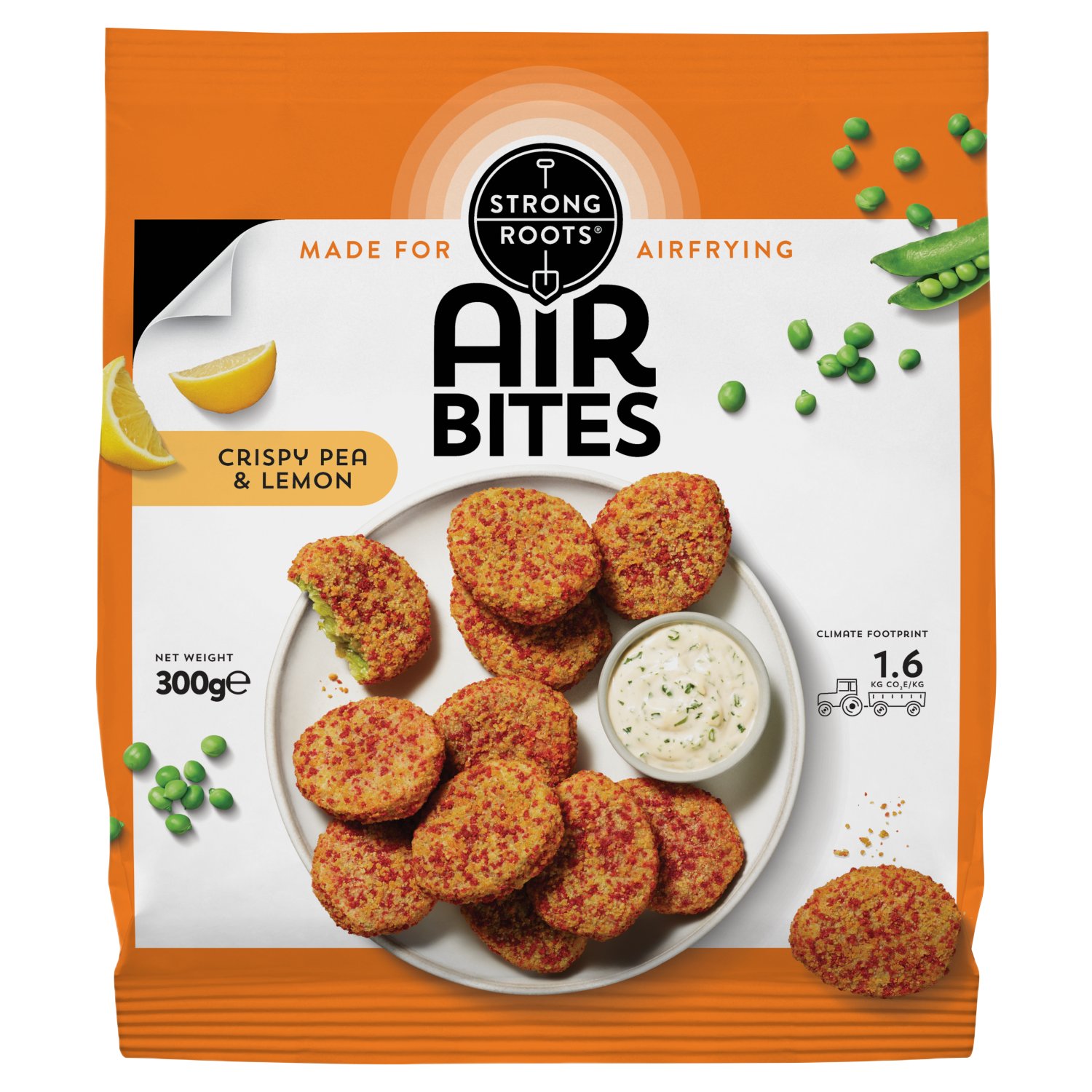 Strong Roots Crispy Pea & Lemon Air Bites (300 g)