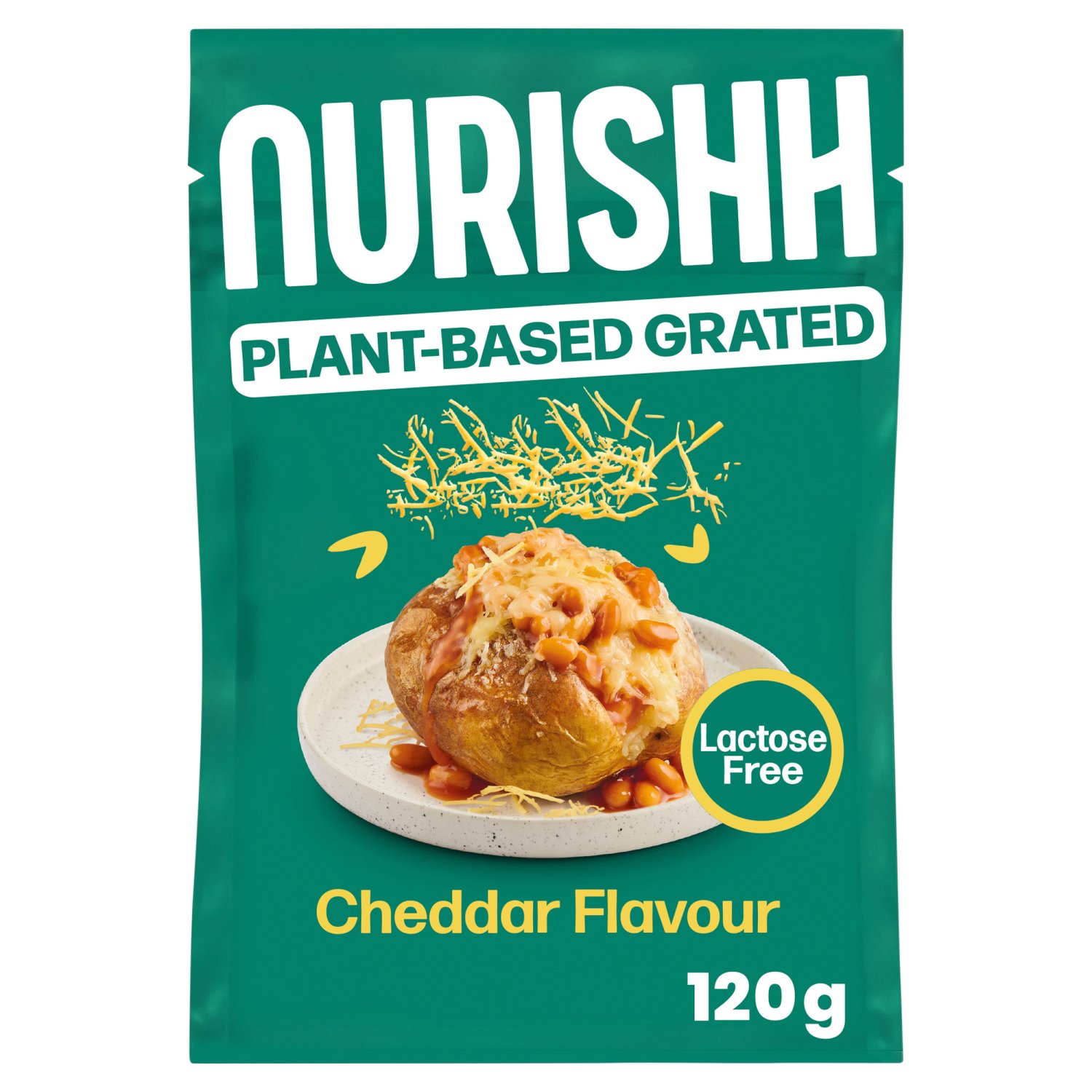 Nurishh Plant Based Grated Cheddar Flavour (120 g)