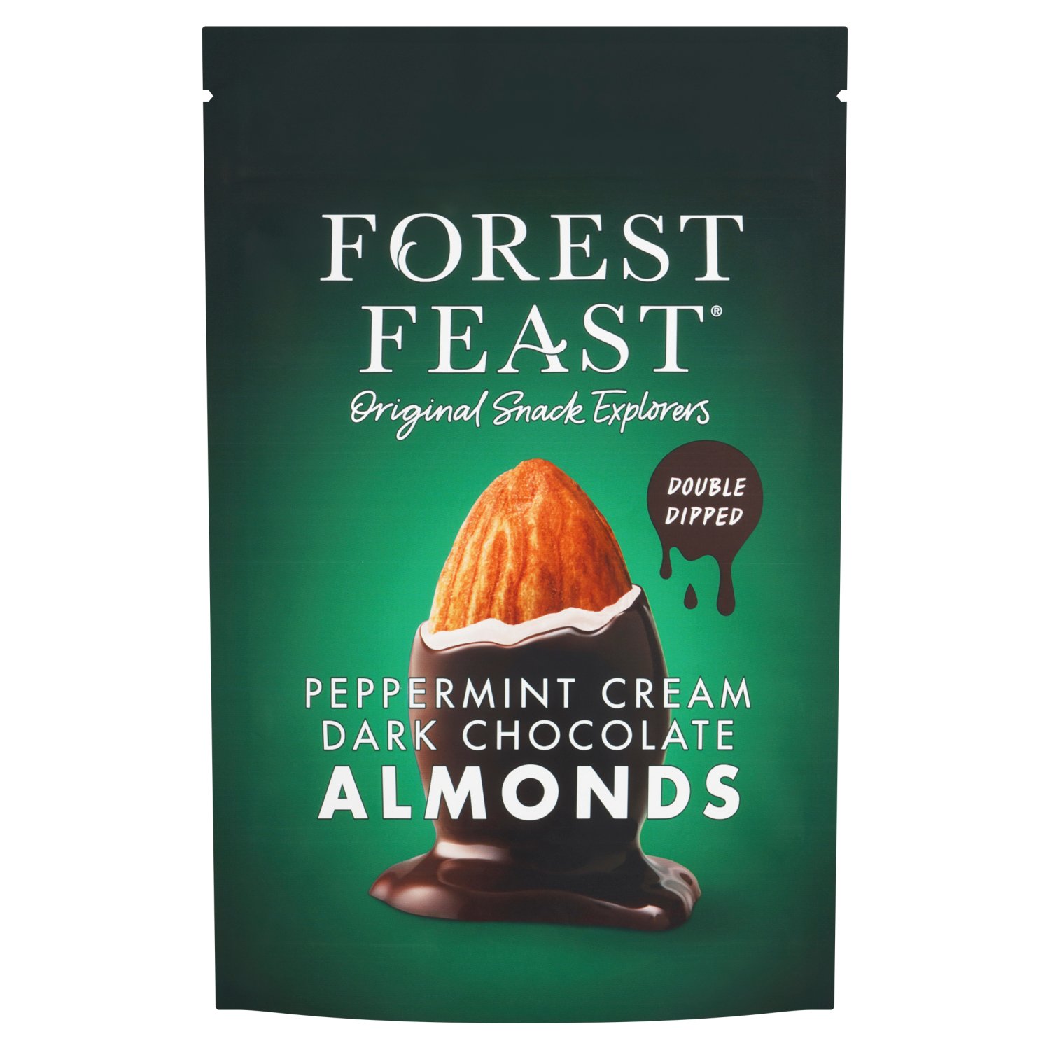 Forest Feast Peppermint Cream Dark Chocolate Almonds (120 g)
