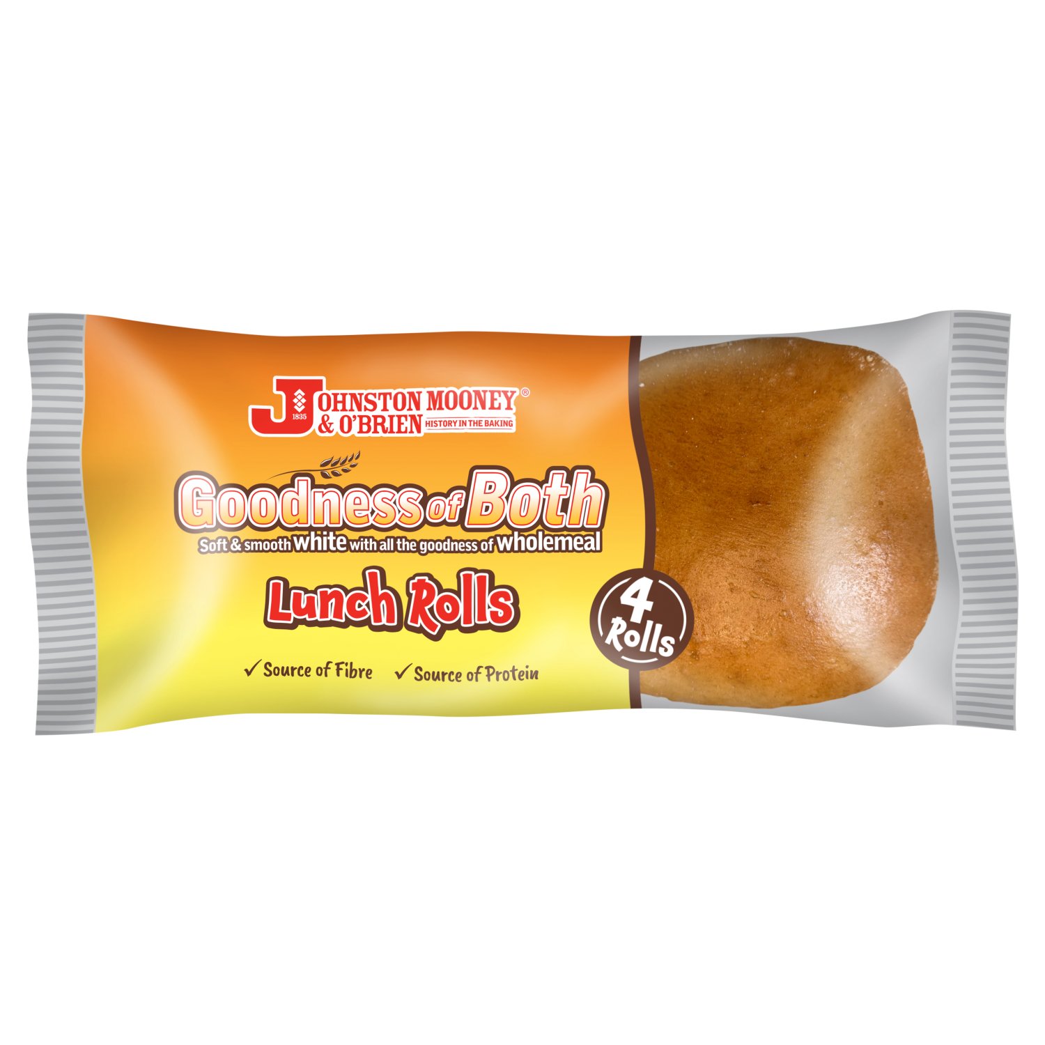 Johnston Mooney & O'Brien Goodness of Both Lunch Rolls 4 Pack (180 g)