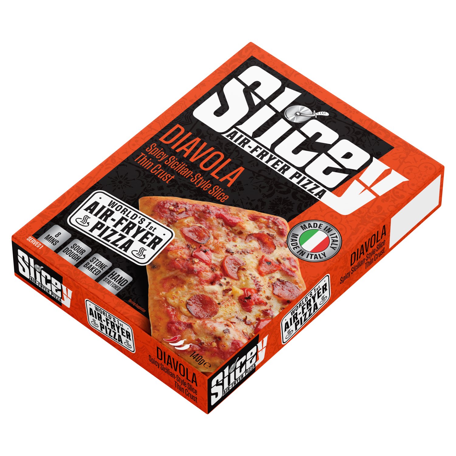 Slicey Diavola Air Fryer Pizza (140 g)