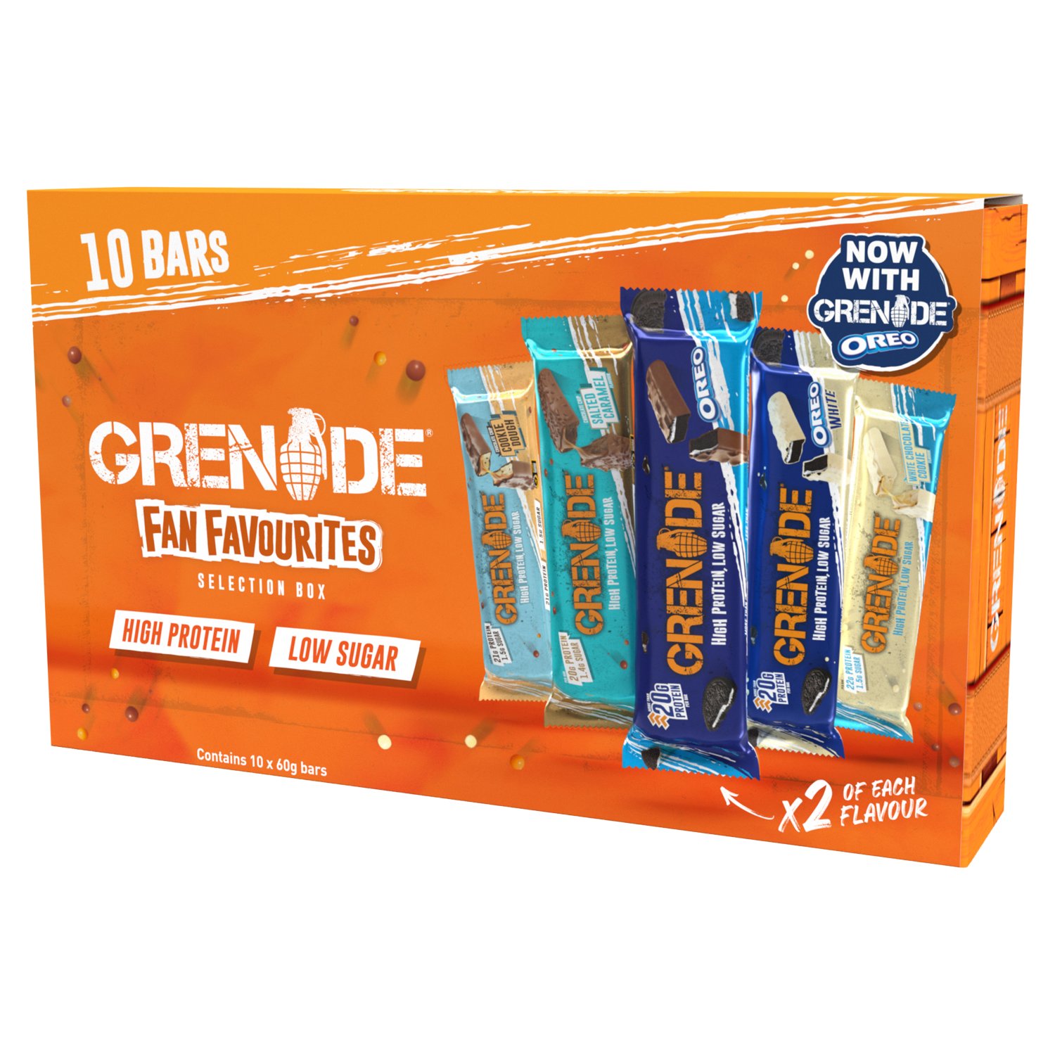 Grenade Bars Fan Favourites Selection Box 10 Pack (60 g)