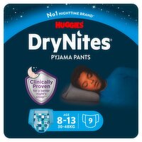 Huggies DryNites Pyjama Pants Boy 8-13 Years (9 Piece)