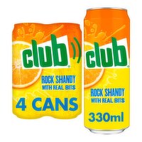 Club Rock Shandy Can 4 Pack (330 ml)