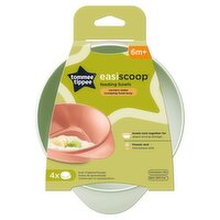 Tommee Tippee Easiscoop Feeding Bowls 6 Months+ (4 Piece)