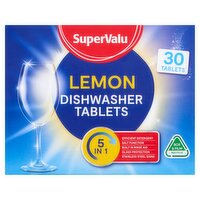 SuperValu 5 in 1 Lemon Dishwasher Tablets (30 Piece)