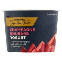 SuperValu Signature Tastes Champagne & Rhubarb Yogurt (150 g)