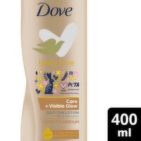 Dove Visible Glow Gradual Tan Lotion Fair to Medium (400 ml)