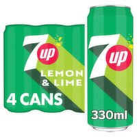 7UP Lemon & Lime Can 4 Pack (330 ml)