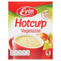 Erin Hotcup Vegetable Soup 4 Servings (49 g)