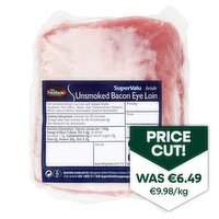 SuperValu Fresh Irish Unsmoked Bacon Eye Loin (650 g)