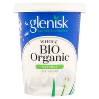 Glenisk Whole Bio Organic Natural Live Yogurt (500 g)