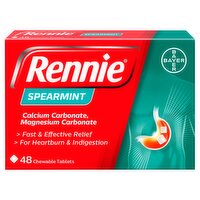 Rennie Spearmint Chewable Tablets (48 Piece)