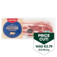 SuperValu Unsmoked Streaky Rasher  (200 g)