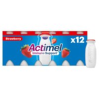 Danone Actimel Strawberry Yogurt Drink 12 Pack (100 g)