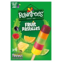 Rowntree's Fruit Pastille Ice Lollies 4 Pack (65 ml)