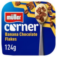 Muller Corner Banana Chocolate Flakes Yogurt (124 g)