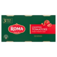 Roma Tomatoes Chopped 3 Pack  (400 g)