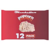 Manhattan Salted Popcorn Bags 12 Pack (180 g)