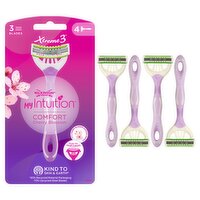 Wilkinson Sword Xtreme 3 Intuition Comfort Cherry Blossom Razors 4 Pack (4 Piece)