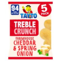 Tayto Cheddar & Spring Onion Treble Crunch Snacks 5 Pack (20 g)