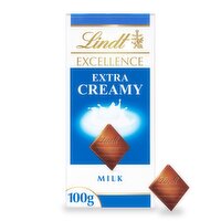 Lindt Excellence Extra Creamy Milk Chocolate Bar (100 g)