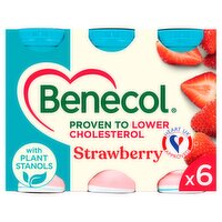 Benecol Strawberry Yogurt Drink 6 Pack (405 g)