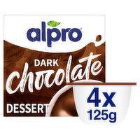 Alpro Desserts Dark Chocolate 4 Pack (500 g)