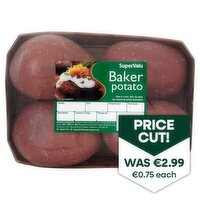 SuperValu Baker Potatoes (4 Piece)