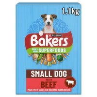 Bakers Beef and Vegetable Small Dog Dry Food (1.1 kg)