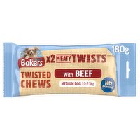 Bakers Meaty Twists Beef Dog Chews 2 Pack (180 g)