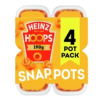 Heinz Hoops 4 Snap Pots (760 g)