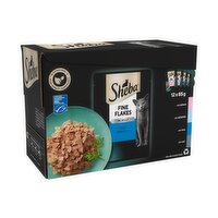Sheba Fine Flakes in Jelly Fish Selection Cat Food 12 Pack (85 g)
