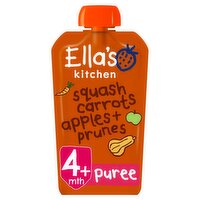 Ella's Kitchen Squash Carrots Apples & Prunes Pouch 4+Months (120 g)