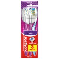 Colgate Zig Zag Flexible Medium Toothbrush 3 Pack (1 Piece)