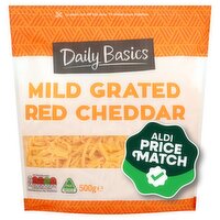 Daily Basics Grated Red Cheddar (500 g)