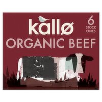 Kallo Organic Beef Stock 6 Cubes (66 g)