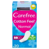 Carefree Cotton Aloe Vera Normal Panty Liners (20 Piece)