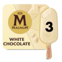 Magnum White Chocolate Ice Cream 3 Pack (300 ml)