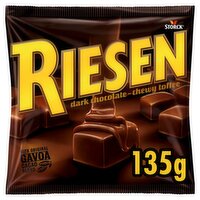 Riesen Dark Chocolate Chewy Toffee Bag (135 g)