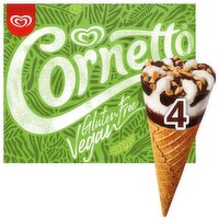 Cornetto Vegan Ice Cream Cones 4 Pack (90 ml)