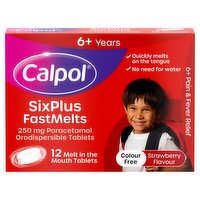 Calpol 6 + Fastmelts 12's (12 Piece)