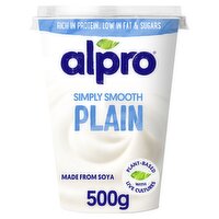 Alpro Simple Smooth Plain Soya Yogurt Alternative (500 g)