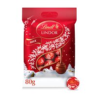 Lindt Lindor Milk Chocolate Truffles Bag (80 g)