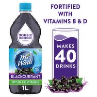 Mi Wadi Blackcurrant Double Concentrate No Added Sugar Squash (1 L)