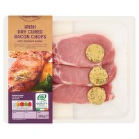 SuperValu Fresh Irish Dry Cured Bacon Chops with Mustard Butter (384 g)